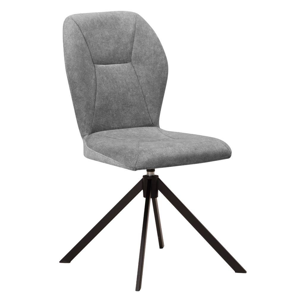 Esszimmer-Drehstühle in Grau - Bagana (2er Set)