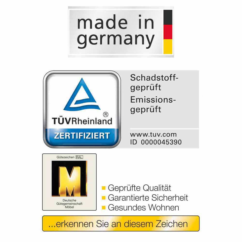 Nachtschrank Set Neriman in Creme und Eichefarben (2er Set)