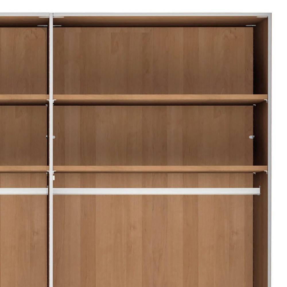 6-türiger Schlafzimmer-Kleiderschrank in Weiß - Crucav