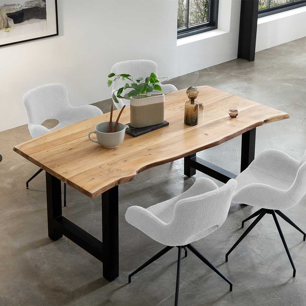Designer Esszimmertisch mit Naturkante - Soveca