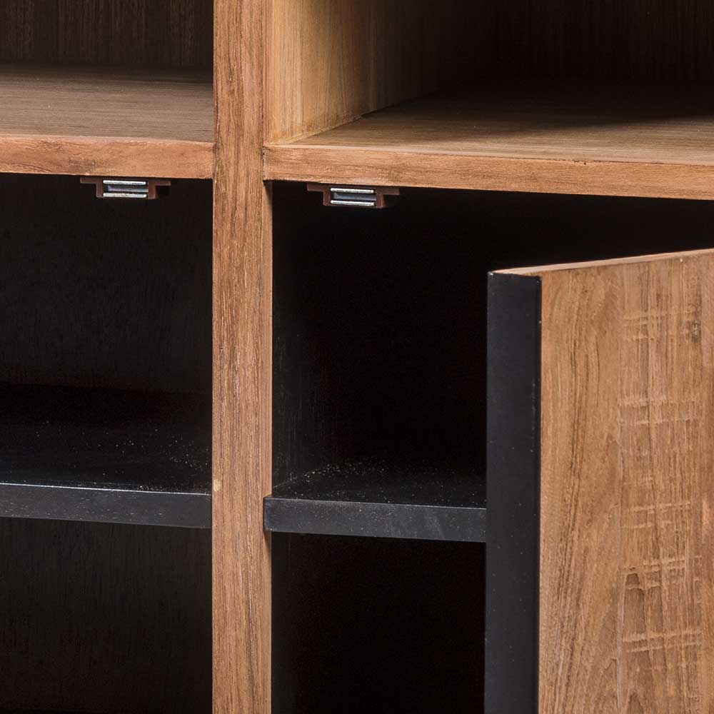 138x75x50 TV Kommode aus Teak Massivholz - Myons