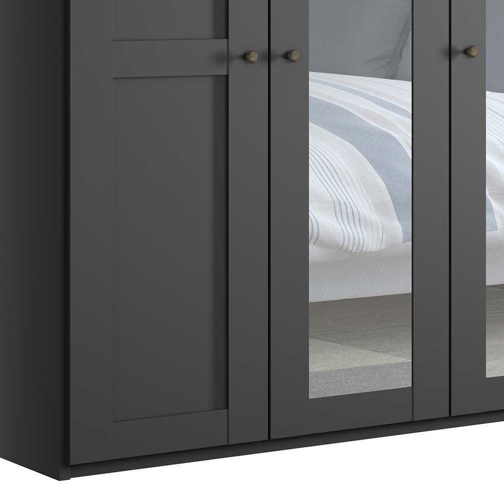 Moderner Landhaus Kleiderschrank mit Licht - Cretania