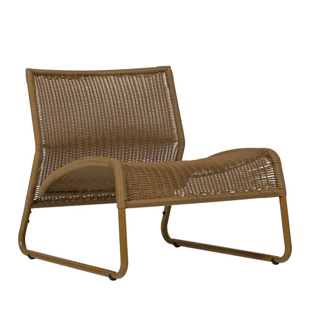 Outdoor-Lounge-Sessel in Honiggelb - Dostra