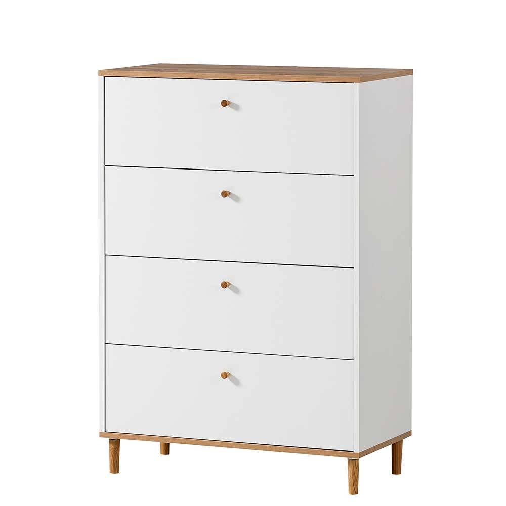 80x117x40 Hochkommode mit vier Schubladen - Ambreros