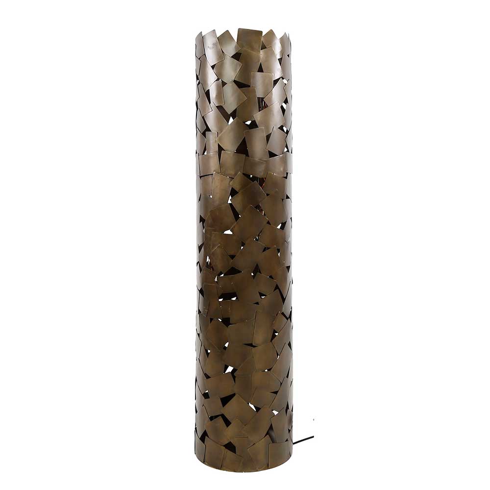 Zylindrische Stehleuchte in Bronze Antik - Motar