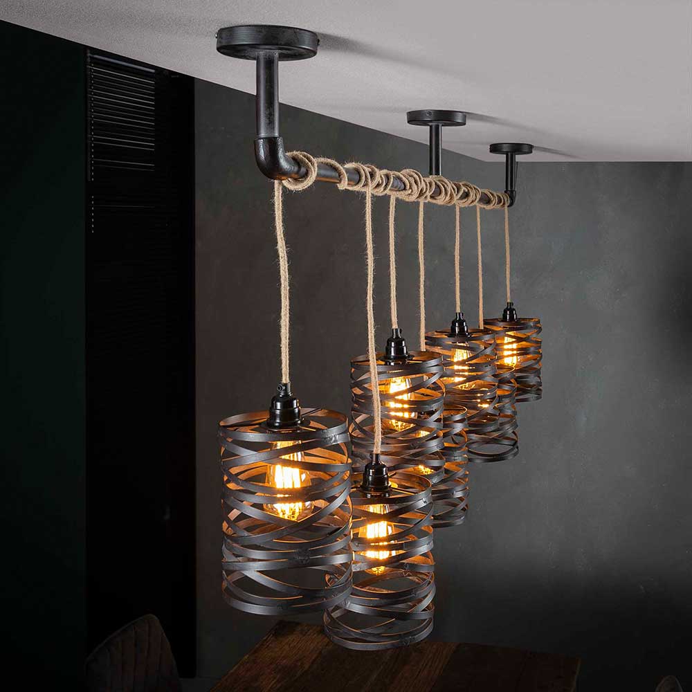 157x150x15 Industrial Hängelampe 7-flammig - Pyrko