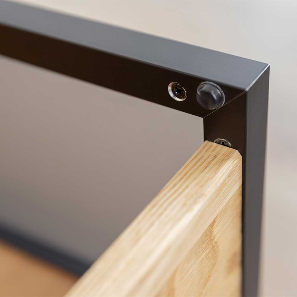 TV Lowboard aus Eiche und Metall - Fabiella