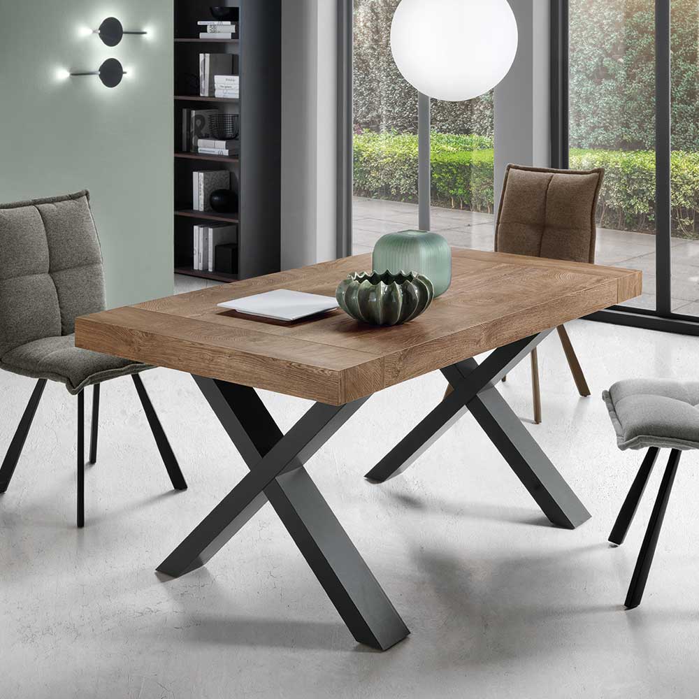 Industrial Ausziehtisch für zehn Personen - Valmy