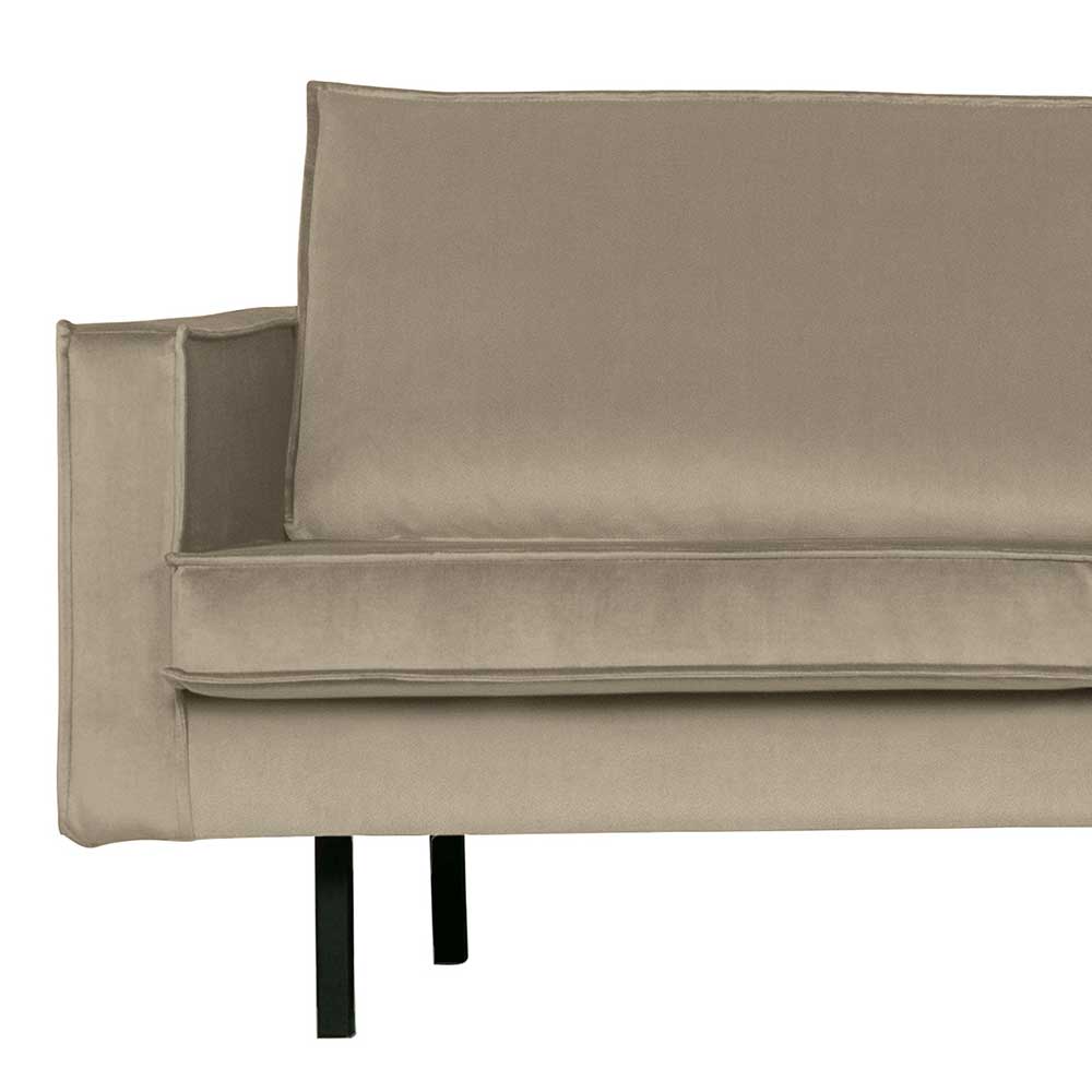 L Sofa in Khaki und Schwarz - Retro Style - Afeiro