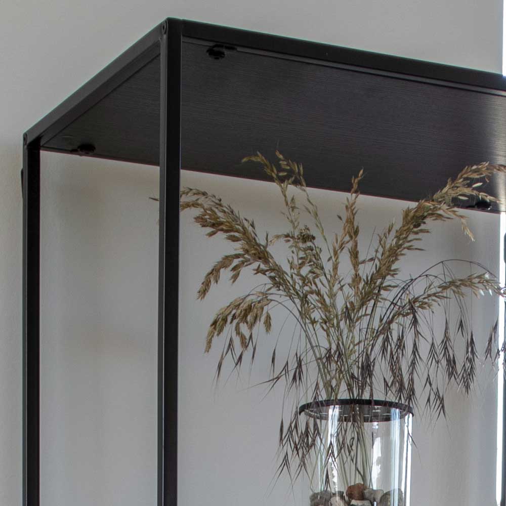 51x170x36 Stahlregal in Schwarz lackiert - Esbessa