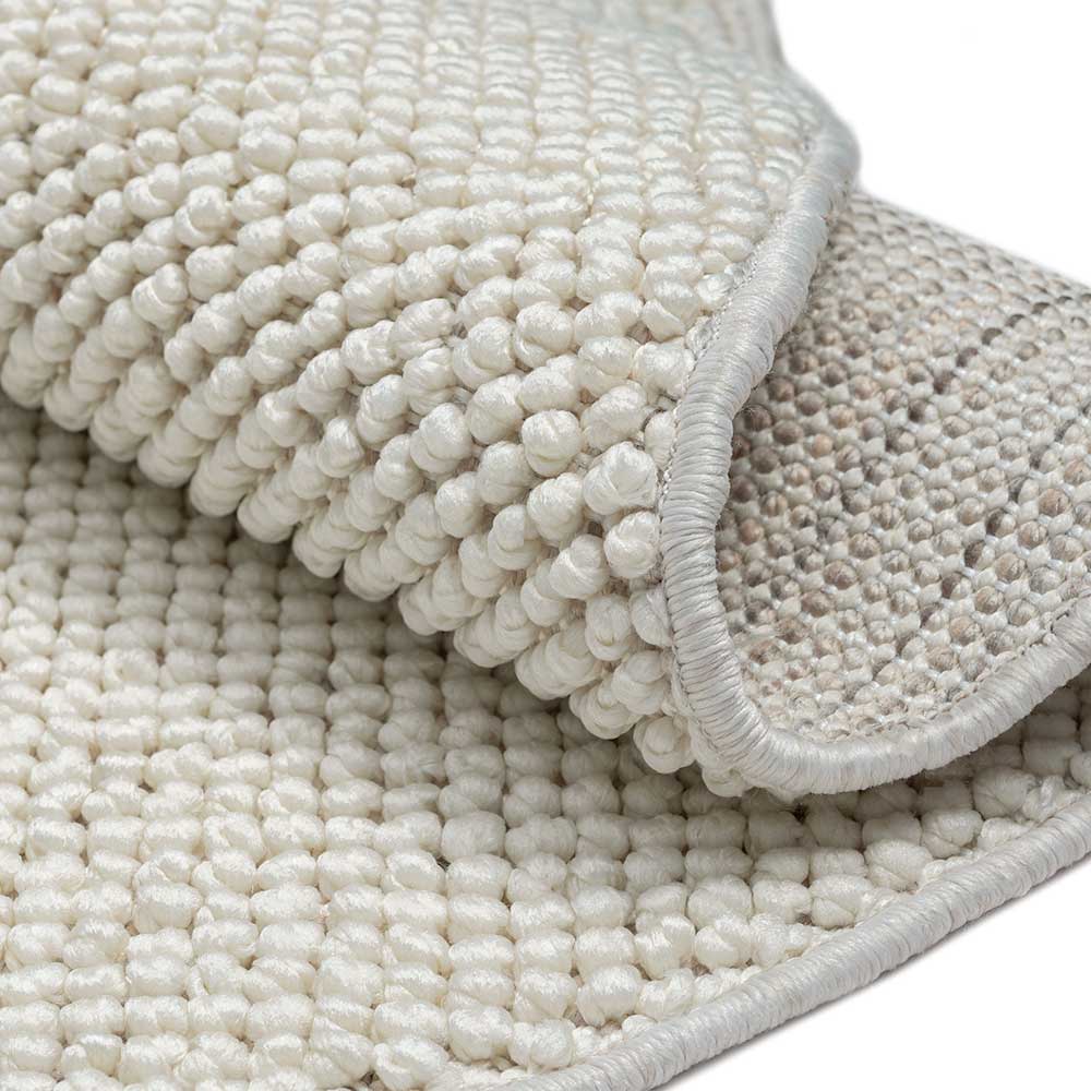 Cremeweißer Teppich in Rund 120 cm - Rema