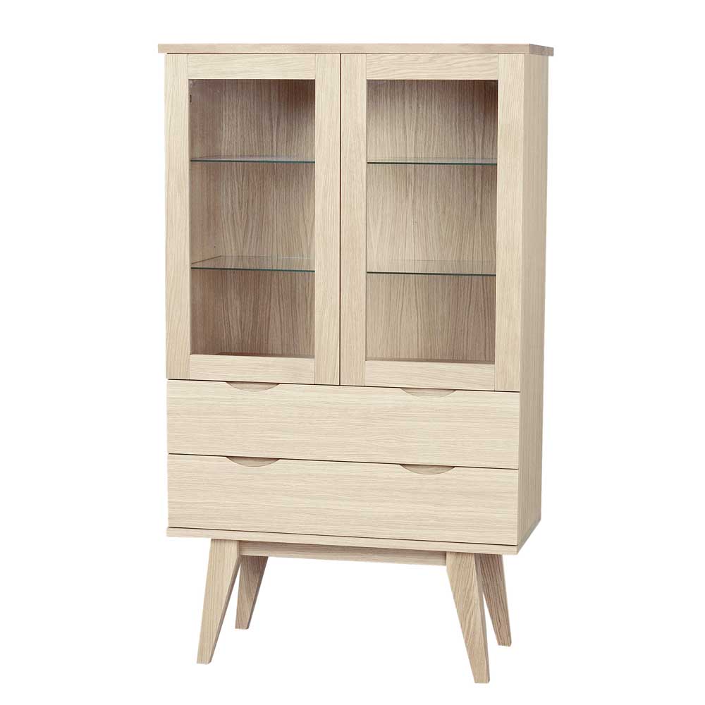 White Wash Vitrine im Skandi Design - Pessoa