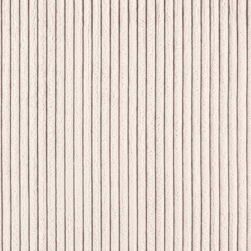 Struktur des beigen gerippten Cordstoffes als Materialmuster für das Sofa – Samurai