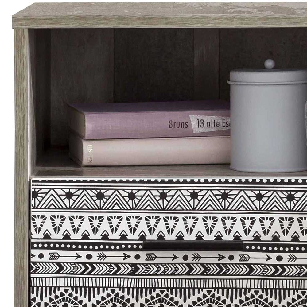 Design Nachtkommode mit 62 cm Höhe - Drondo