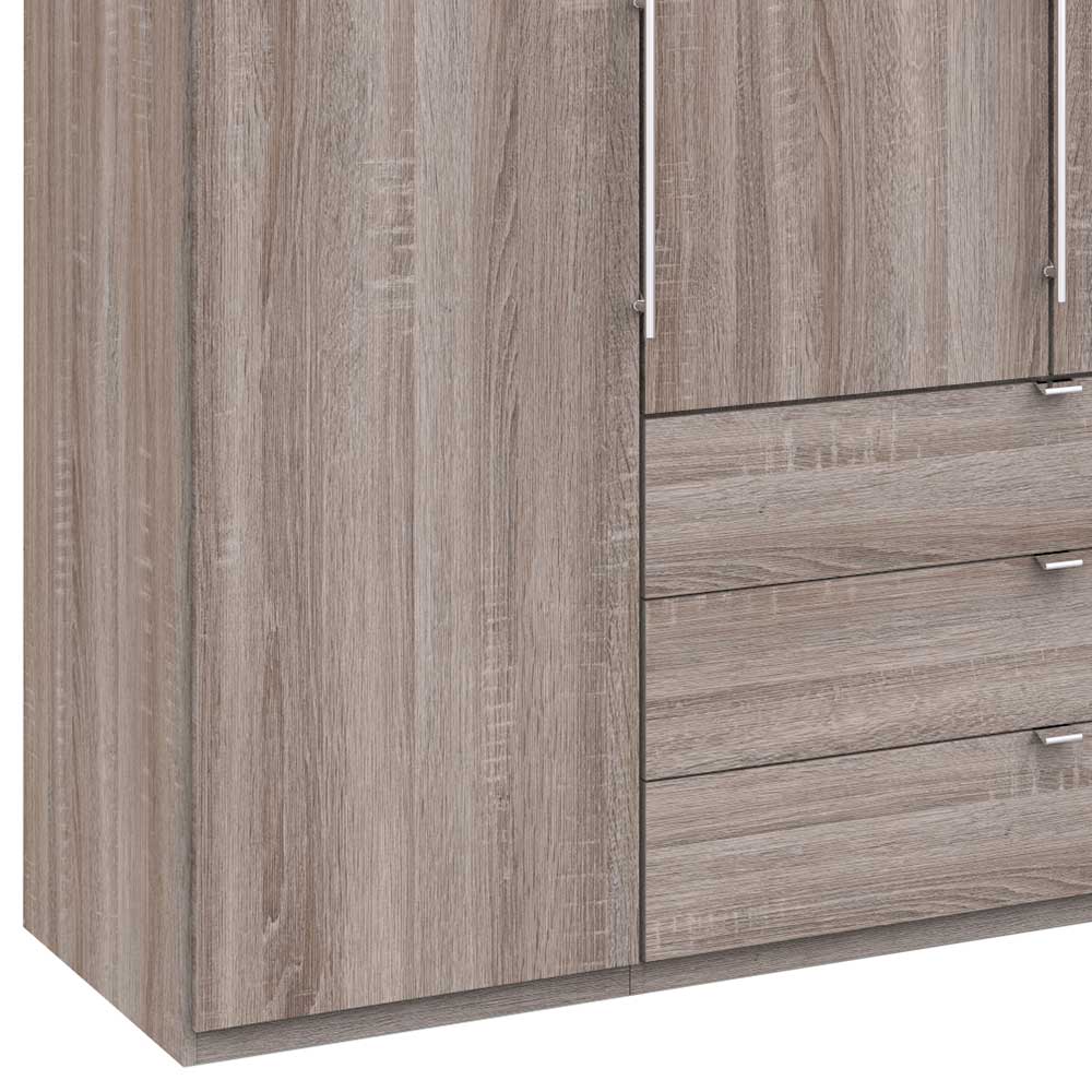 3m Kombi-Kleiderschrank mit 2 Falttüren & 2 Türen - Crenba