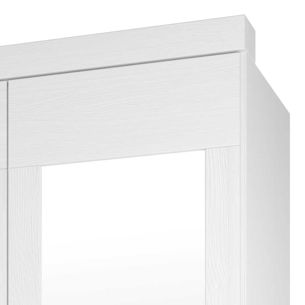 100x245x57 Spiegel Kleiderschrank in Weiß - Imtreba