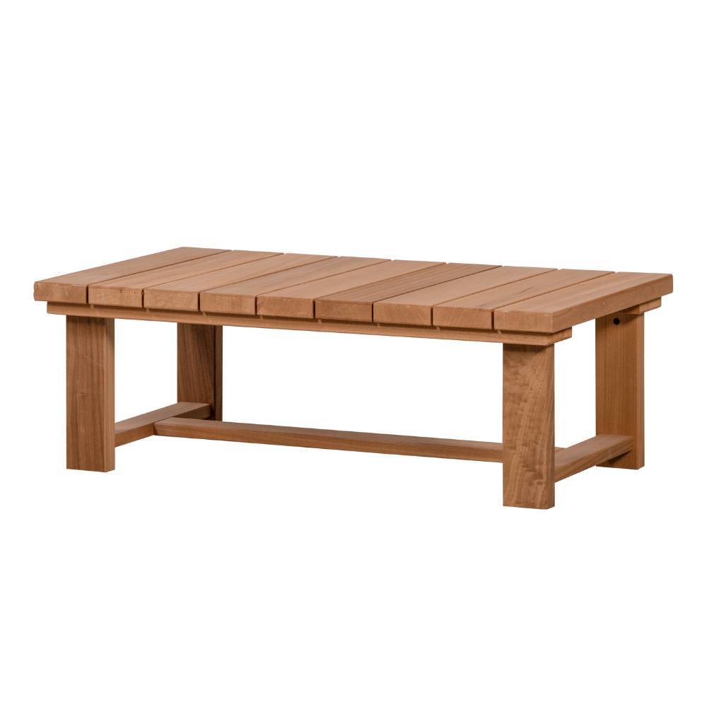 Niedriger Gartentisch aus Abachi Holz - Vilarida