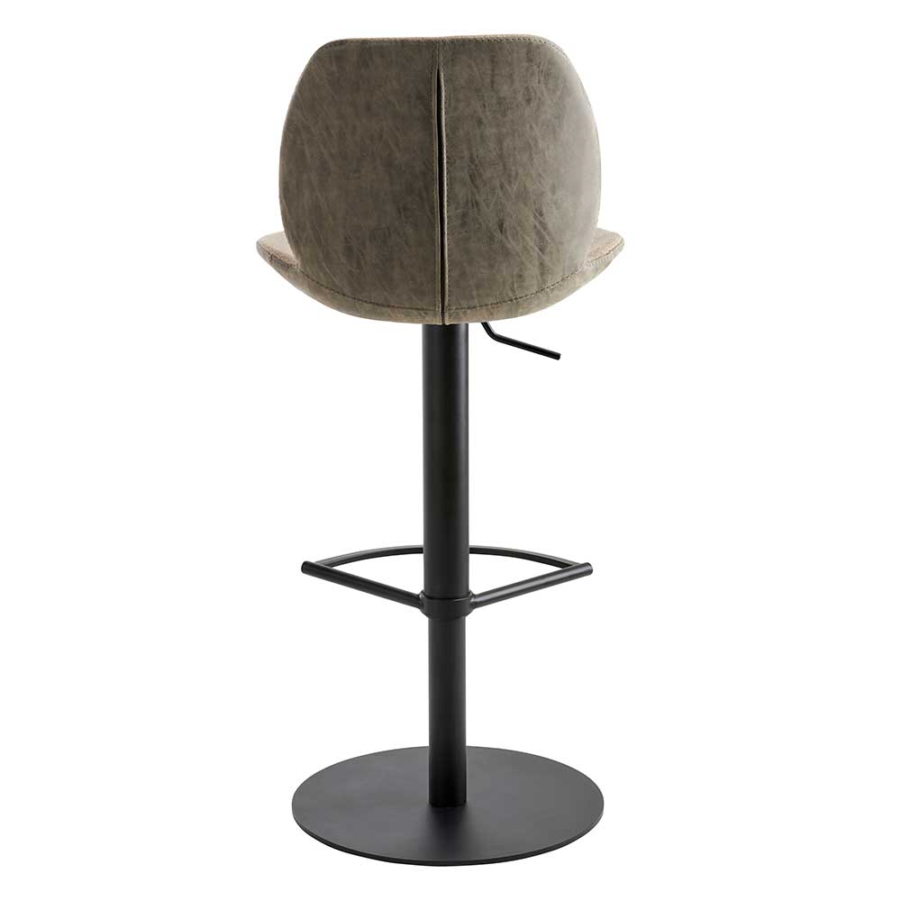 Material Mix Barstuhl in Beige & Schlamm - Vismarel