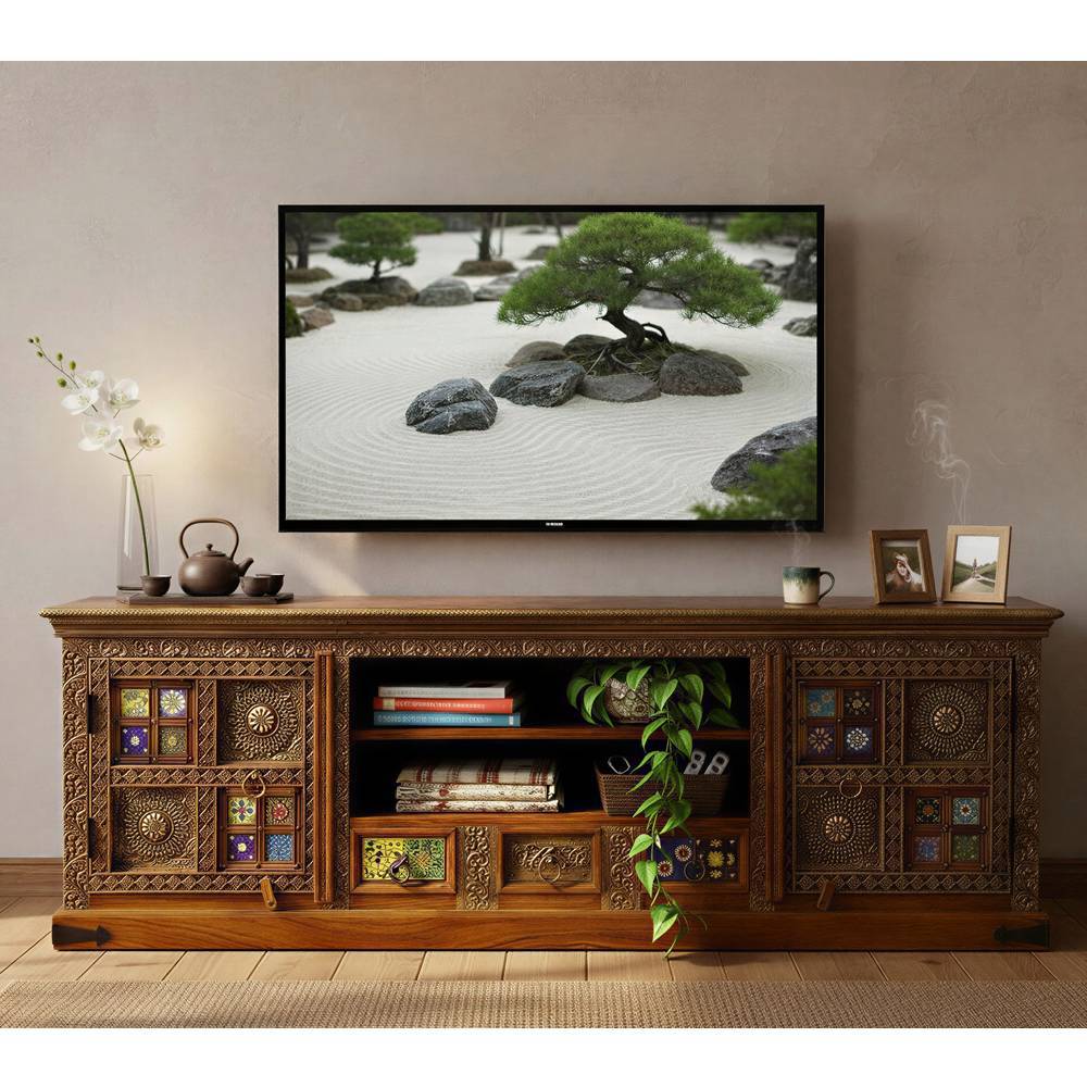 TV-Lowboard im Boho Style - Restaurazia