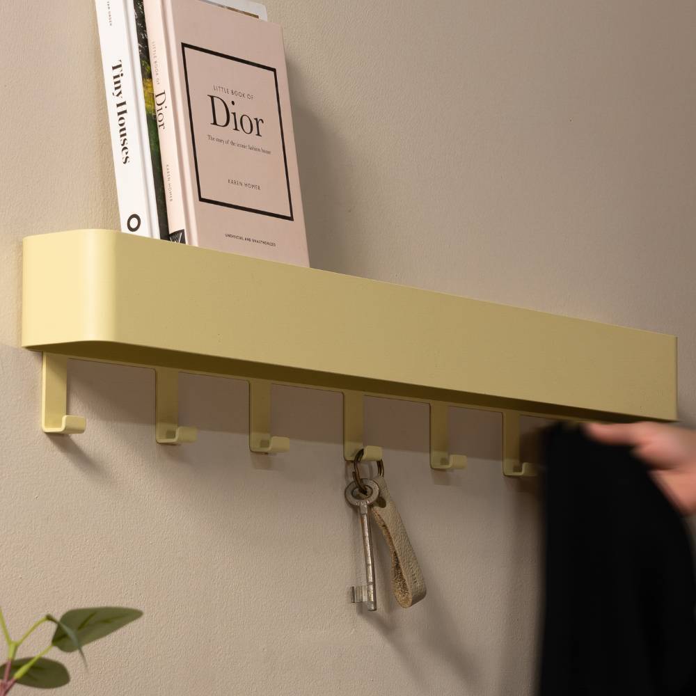 Hakenleiste Schlüsselboard in Gelb - Menoria