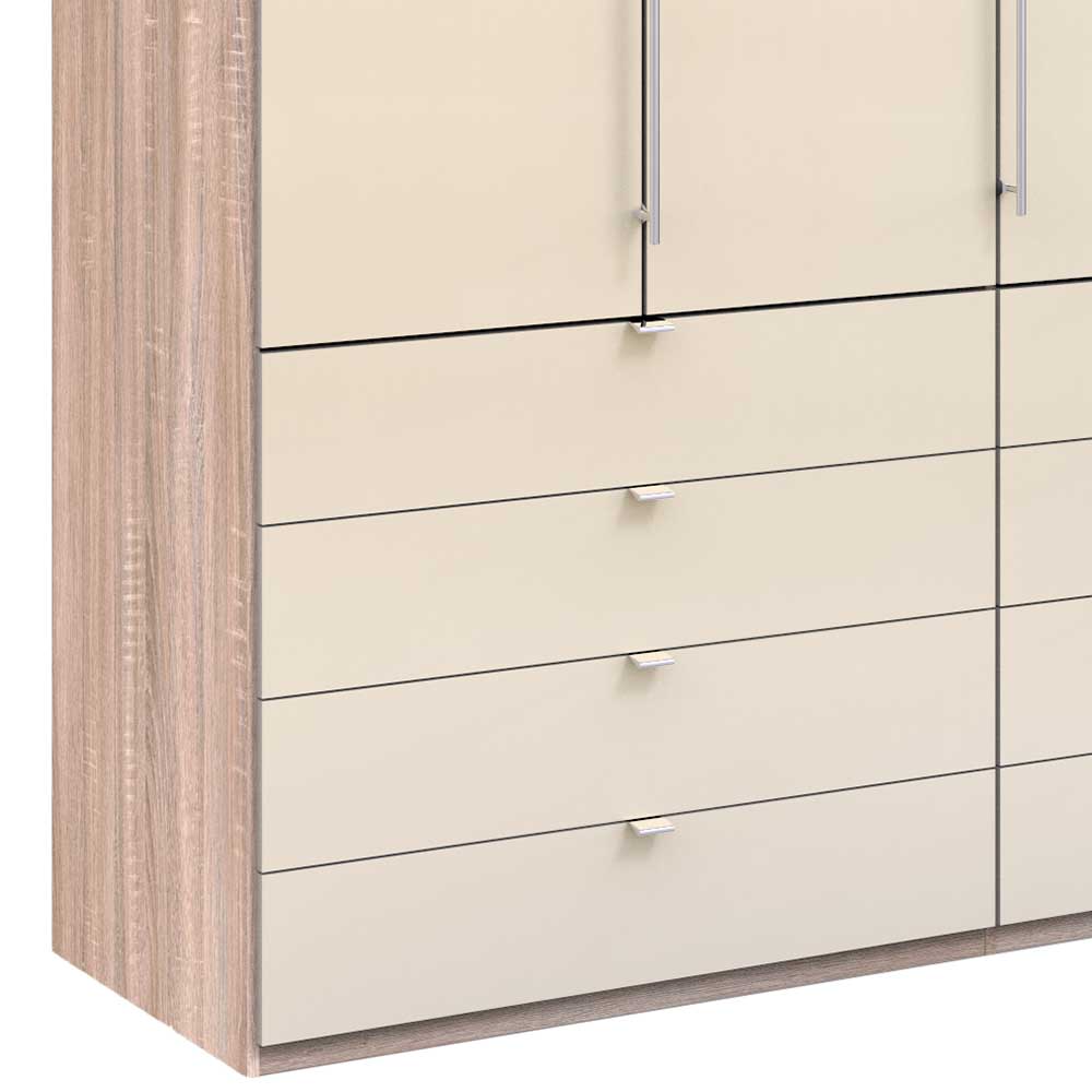 Schmaler Kleiderschrank in Cremefarben - Rativian