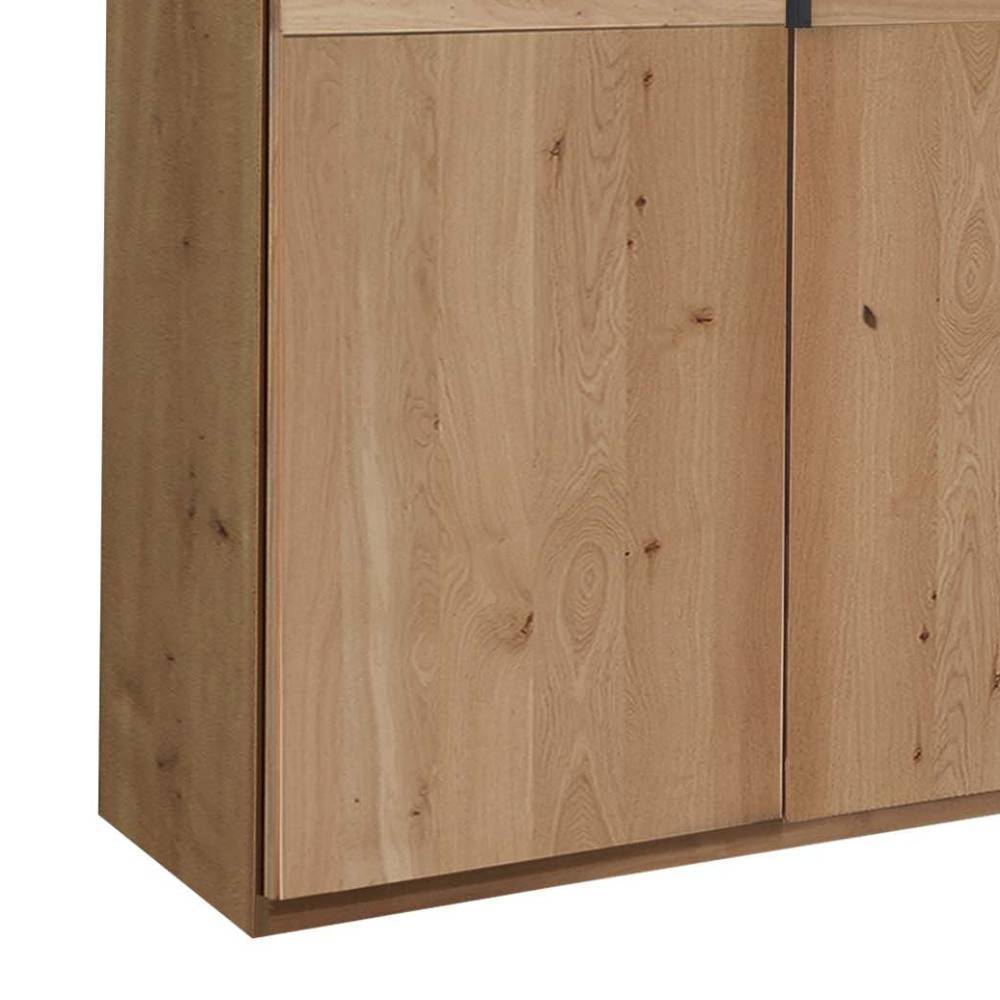 Teilmassiver Schlafzimmer-Kleiderschrank 3-türig - Yanicas