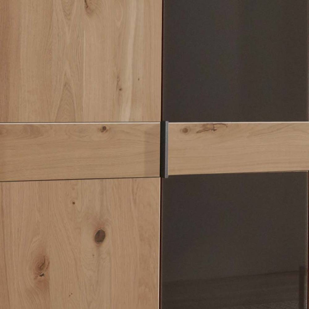 6-türiger Schlafzimmerschrank mit Glas - Vutonia