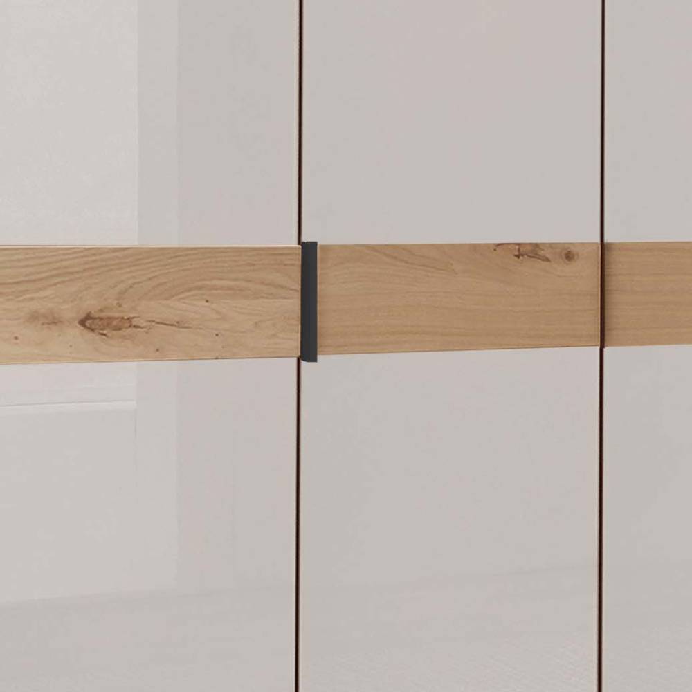 6-türiger Schlafzimmer-Kleiderschrank in Weiß - Crucav