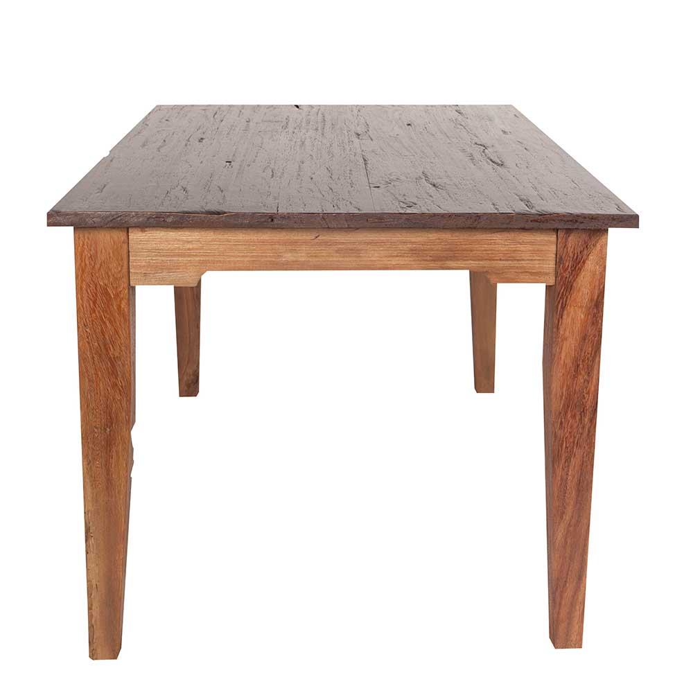 Holztisch Mangato aus Teak massiv lackiert