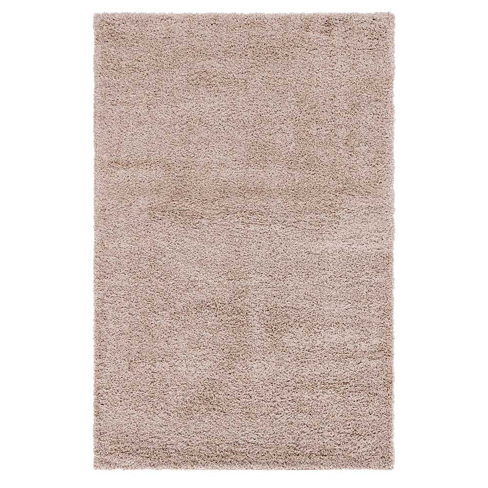 Graubrauner Teppich mit Hochflor - Liv