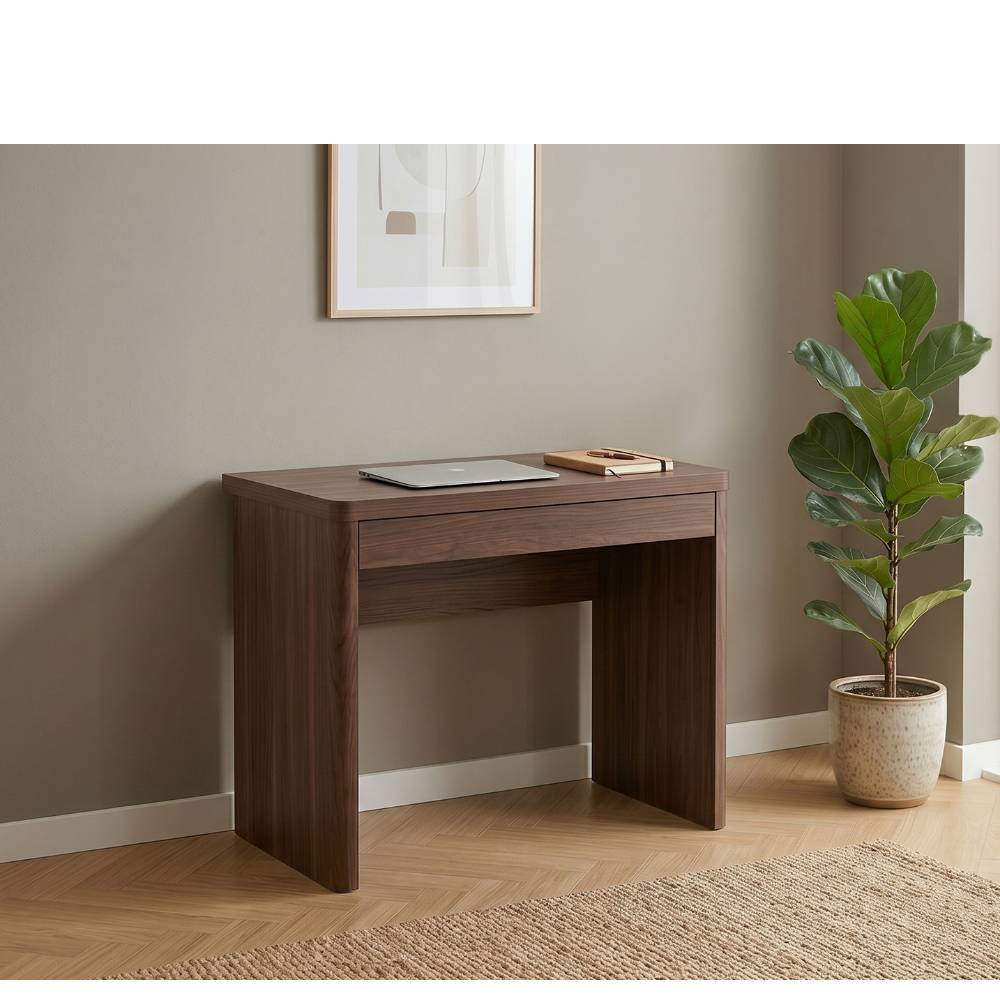 79x44 cm Schreibtisch in Walnuss Holzoptik - Wake
