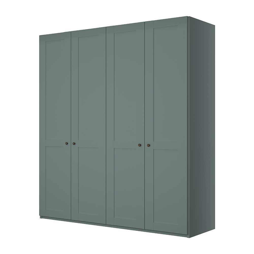Kleiderschrank 4-türig in Graugrün - Rajavo