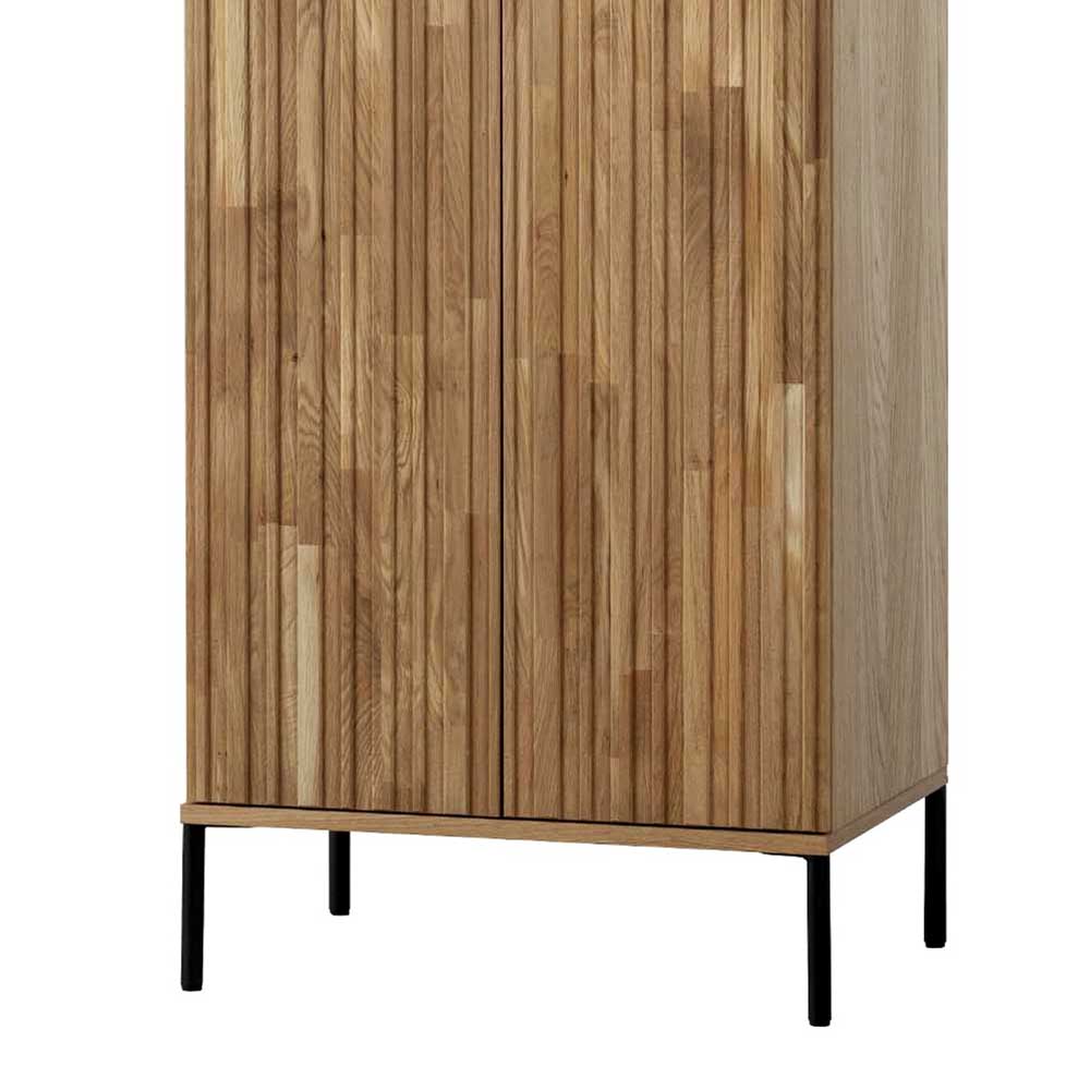 2-türiger Schrank in Eiche & Schwarz - Banyo