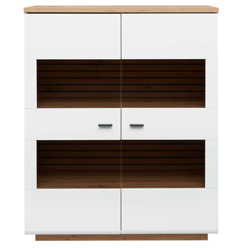 Highboard mit Glaseinsätzen 2-türig - Niam