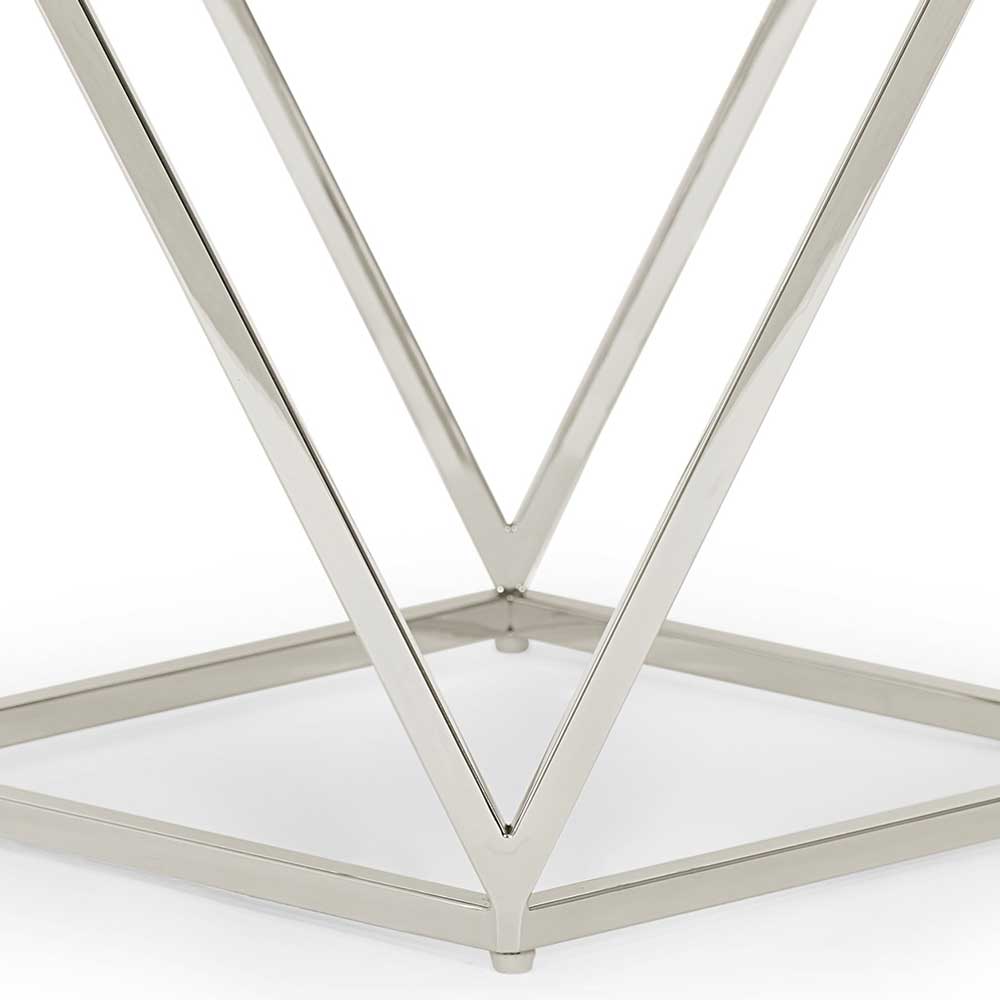 51x56x51 Designer Beistelltisch aus Rauchglas - Lova