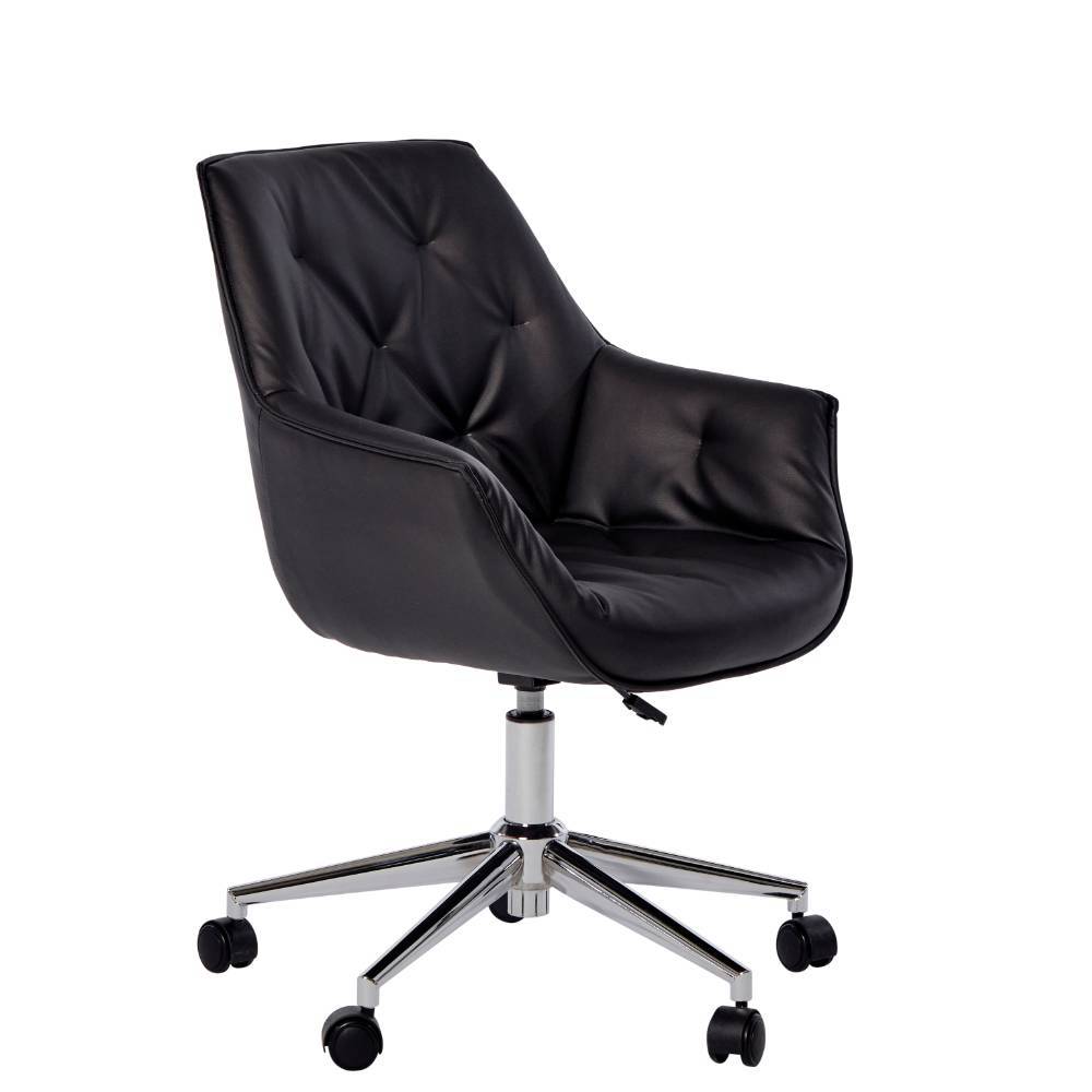 Office Drehstuhl mit Kunstleder-Schalensitz - Detelca