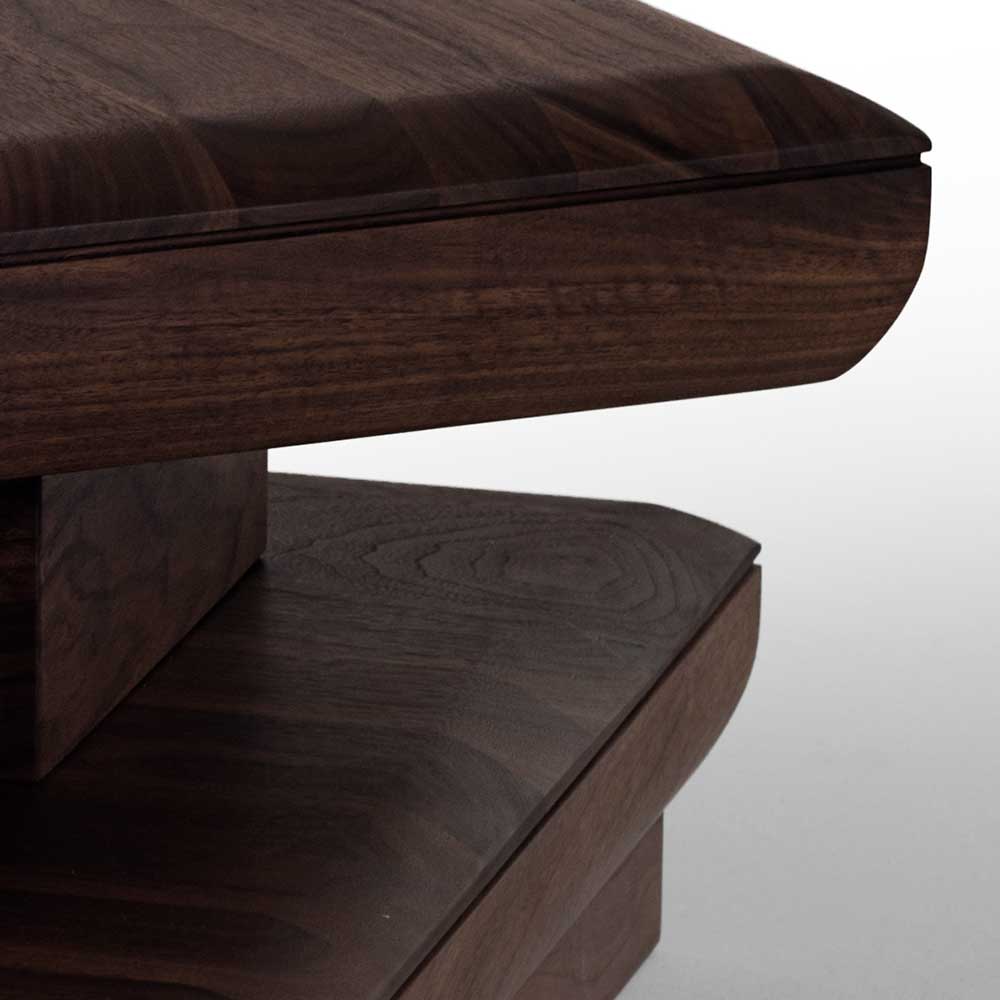 Design Wohnzimmertisch aus Nussbaum Holz - Ekdanza