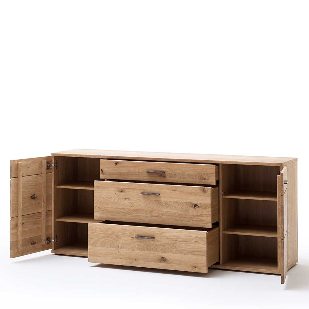 180x78x44 Sideboard mit Furnier Eiche Bianco - Crupean