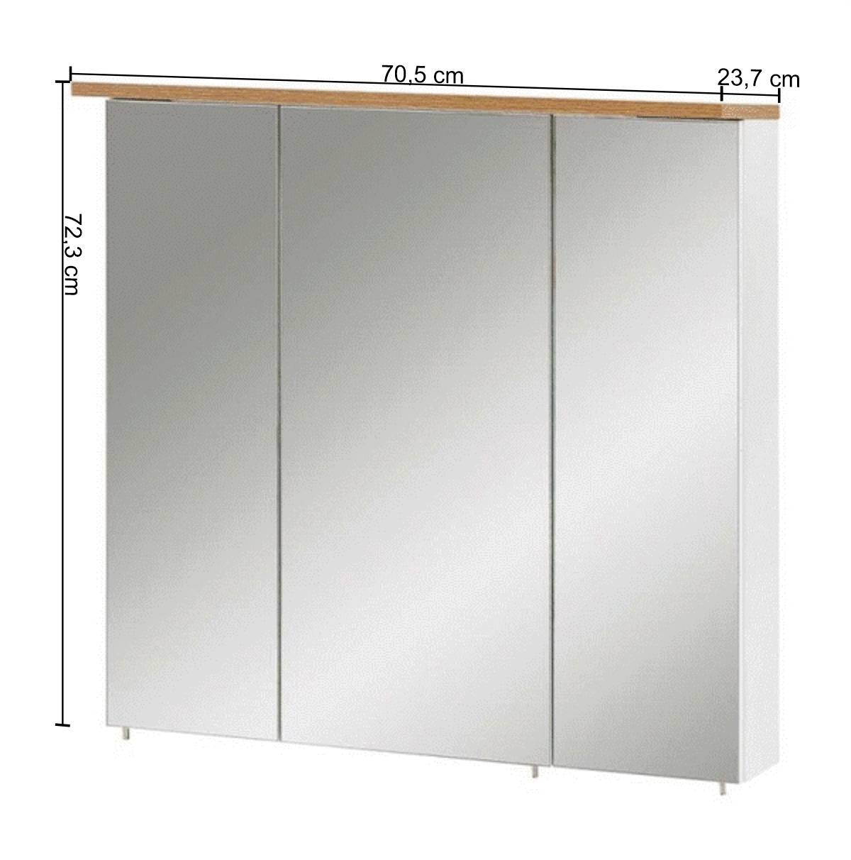 Badmöbel Komplettset in Weiß - Utiona (sechsteilig)