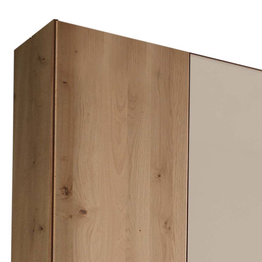 7-türiger Schlafzimmerschrank in Champagner - Nikoba