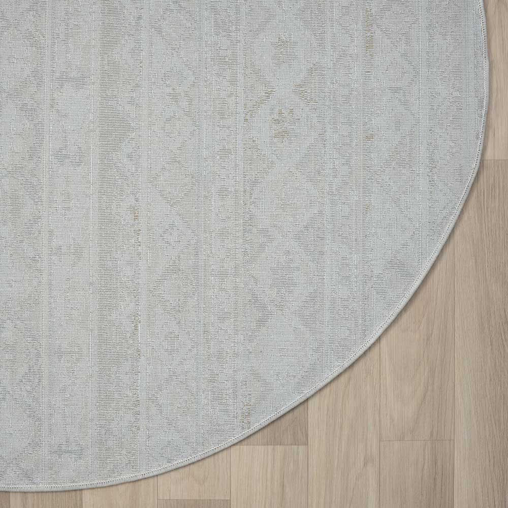 Runder Teppich im Ethno Design - Accaro