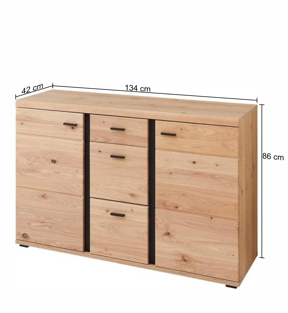 134x86x42 Kombi-Kommode teilmassiv - Latenda