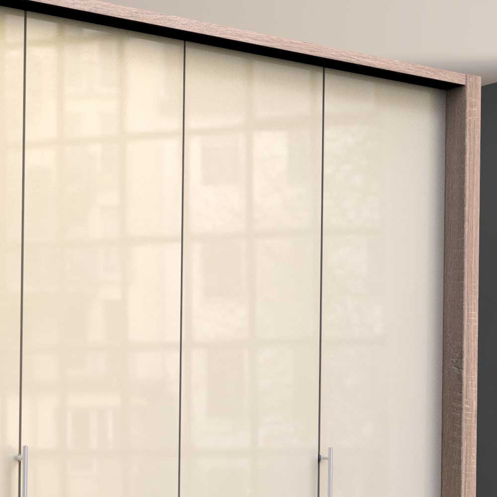 Schrank mit acht Schubladen & zwei Falttüren - Rativian