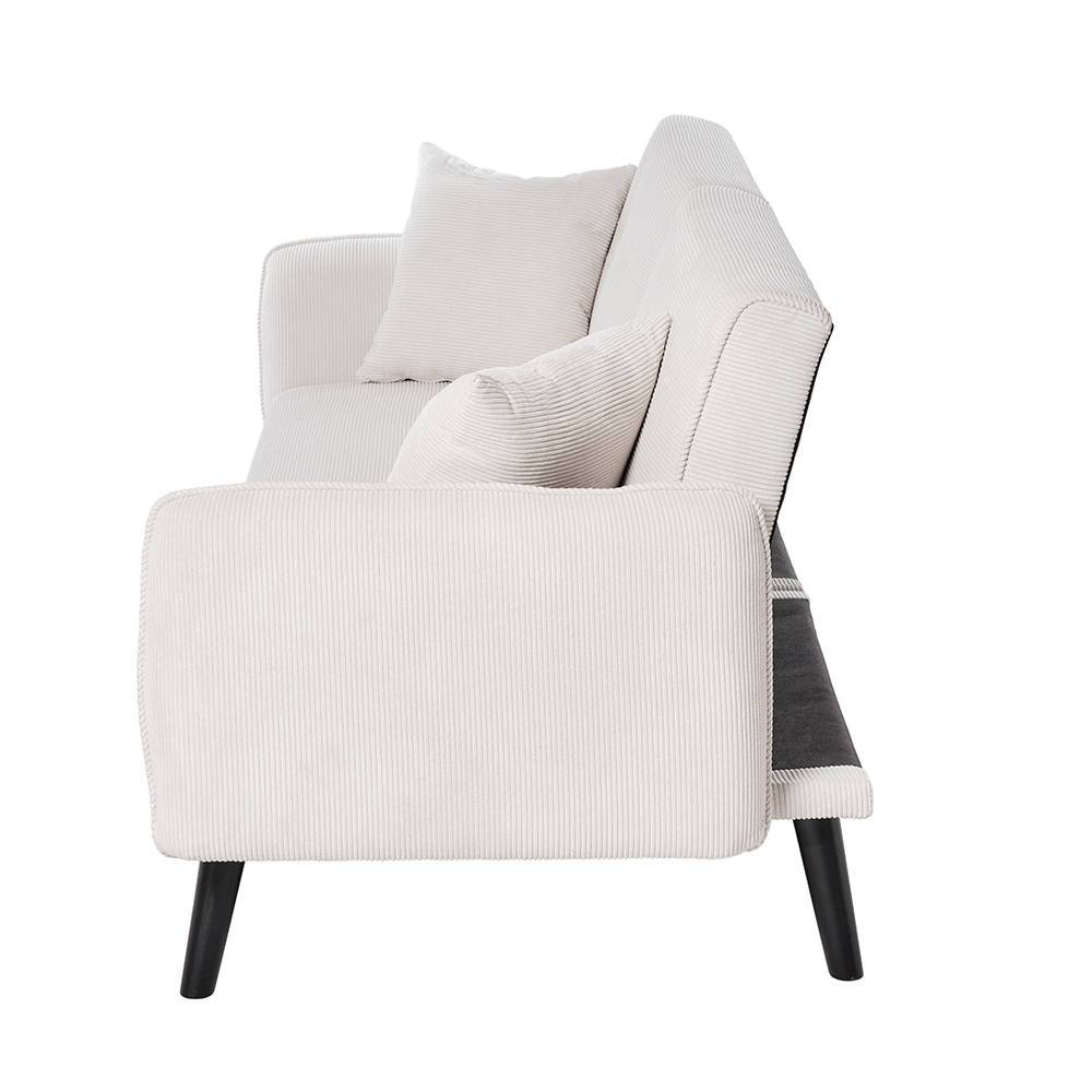 Schlafsofa in Offwhite Cord - Mailak