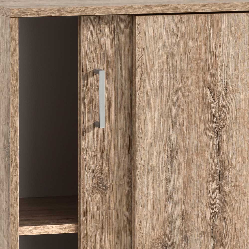 Holzoptik Ordnerschrank mit Schiebetüren - Jytte