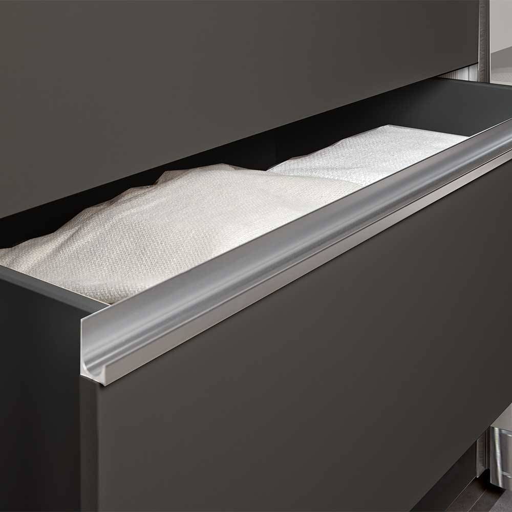 Schiebetürenschrank in Braun mit Parsol Spiegeln - Moon