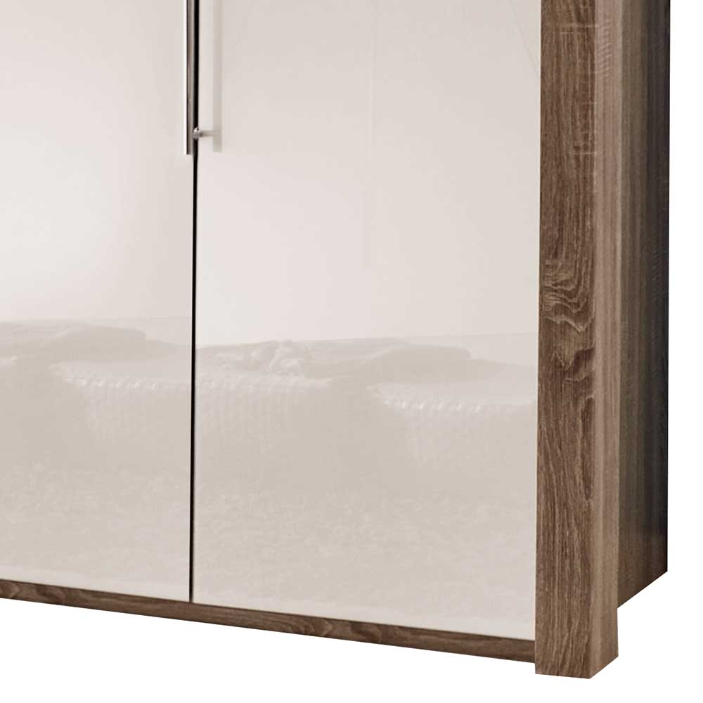 Kleiderschrank mit Falttüren & LED Beleuchtung - Sumilar