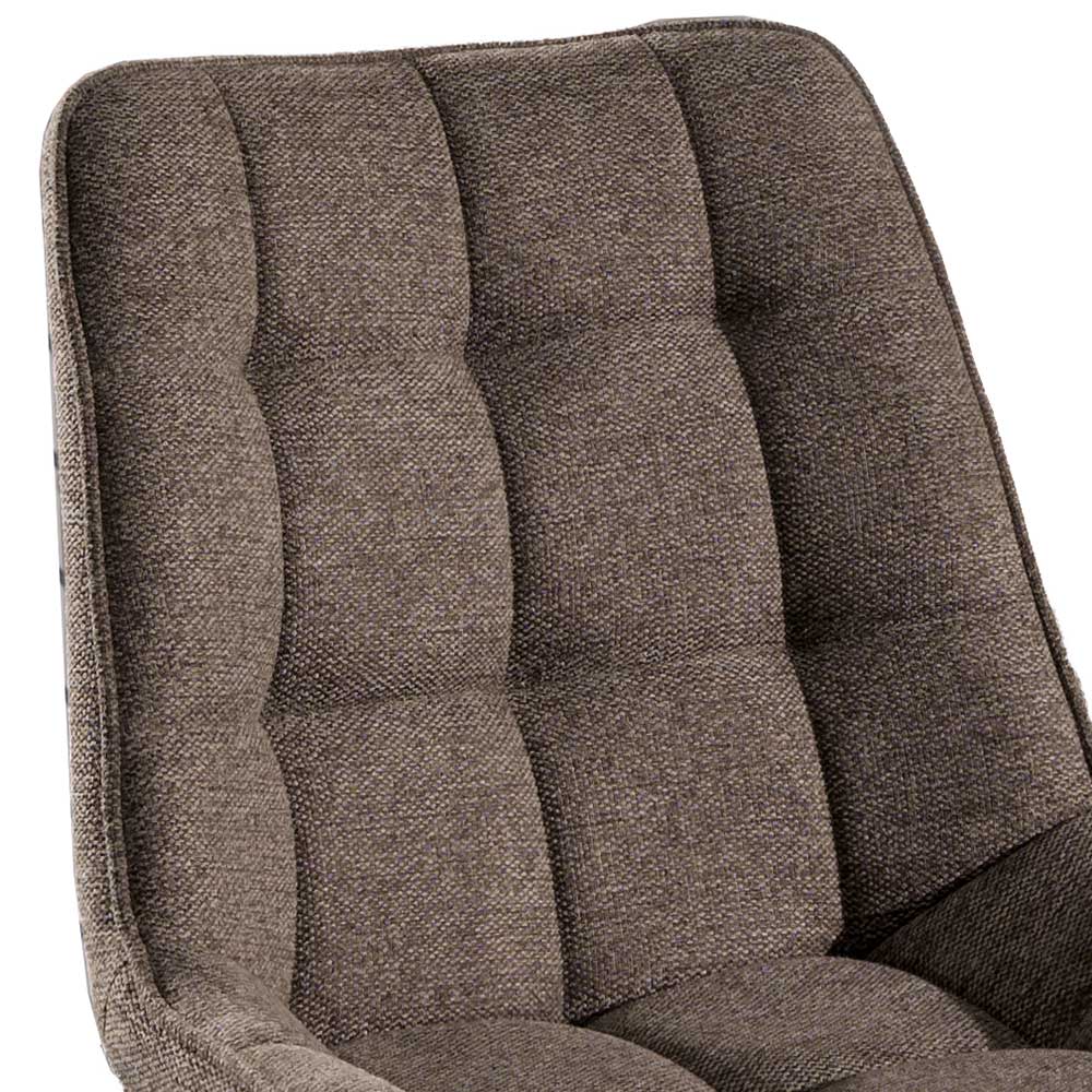 Design Polsterstühle in Braun - Fratella (4er Set)