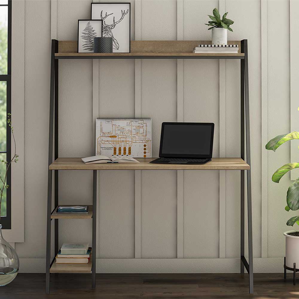 Loft Design Schreibtisch in Holzoptik Natur - Vramossa