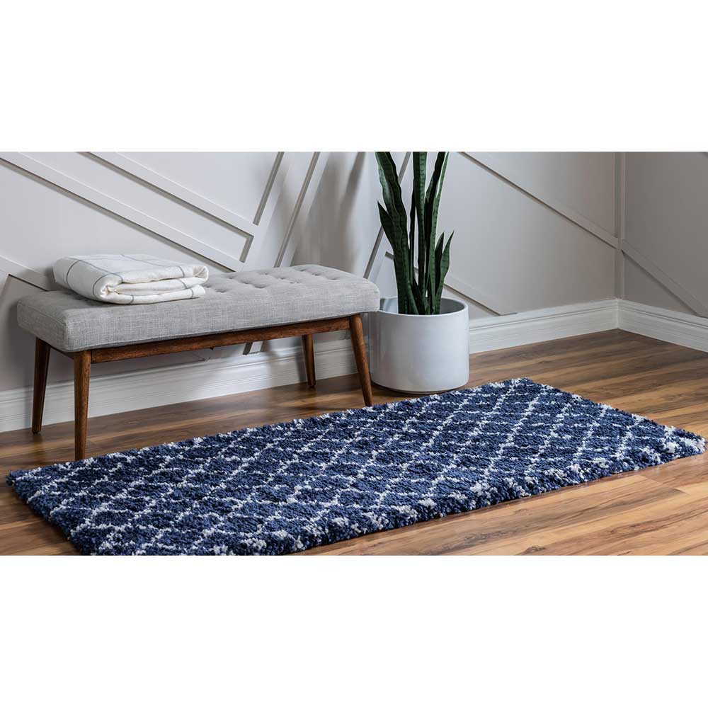 Läufer Teppich mit Hochflor in fünf Größen - Prima